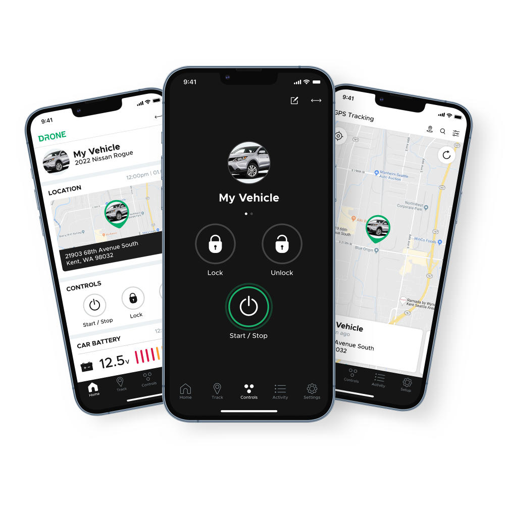 image of Drone Mobile remote start screenshots on smartphones