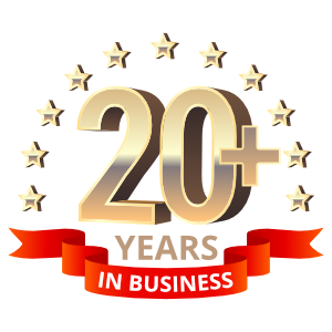 20 plus years in business