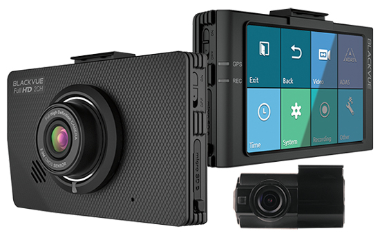 BlackVue brand dash camera with color screen
