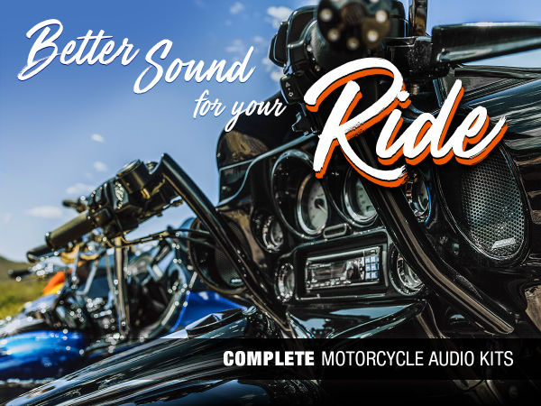better sound for your ride. complete motorcycle audio kits