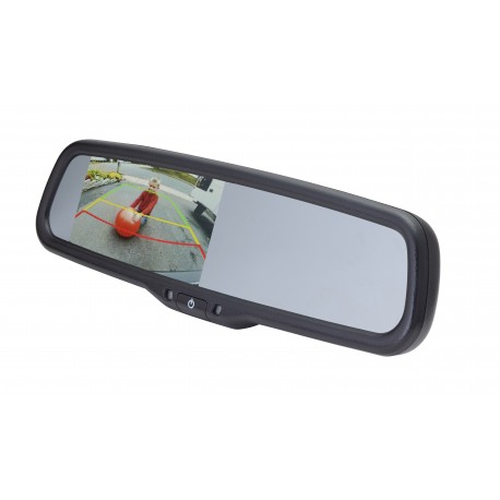 rearview mirror with built-in video screen