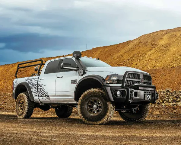 offroad truck on a dirt trail